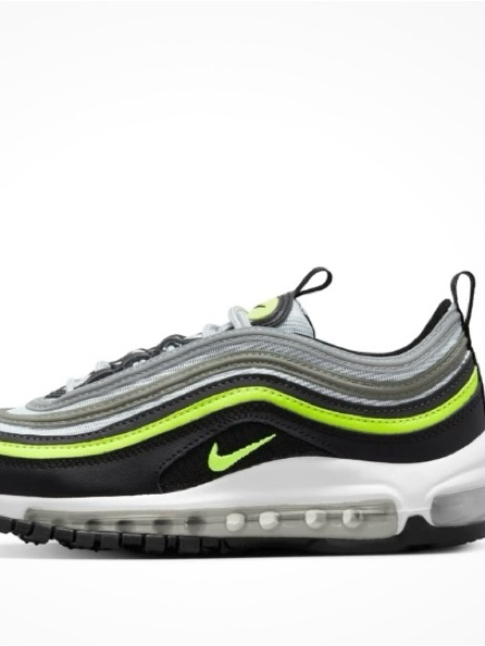 Nike Air Max 97 GS Pure Platinum / Volt / Black